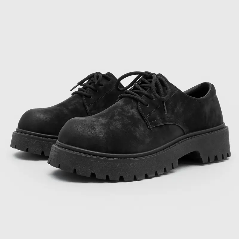 Men's Classic Formal Leather Derby Footwear - Thick-Sole British-Style, Casual Business & Outdoor Commuter Walking Shoes for All Seasons, Casual Business Shoes, Formal Shoes