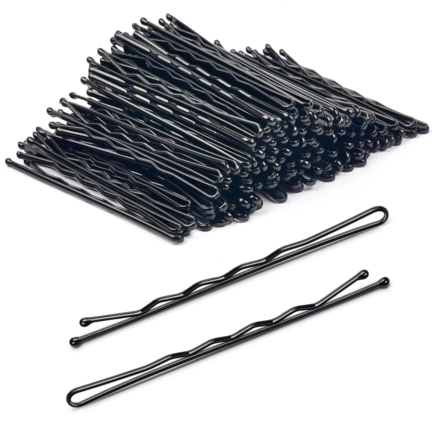 120 count  Bobby Hair Pins for Women Girl, Large Black Bobby Pins 2.75Inches with Box