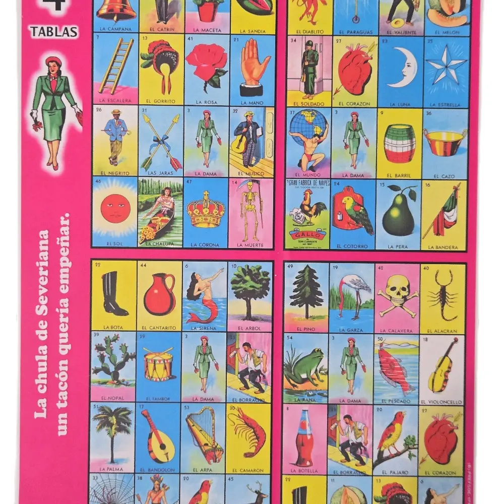 Preferred Figure, Win with your preferred figure in each card These special Lotería cards let you play and win with your favorite figure. Perfect for game nights!