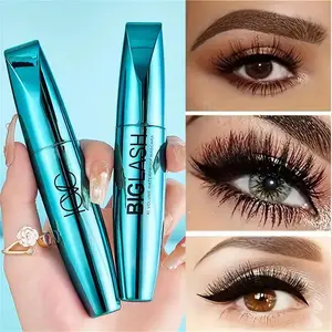 1-piece volumizing mascara - Voluminous Lengthening Mascara, Deep Black, smudge-proof, long-lasting, lengthening and plumping, creates thick lashes, clump-free formula for a striking look, suitable for all eye shapes