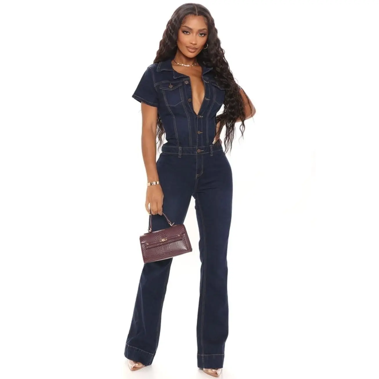 Day Dreaming Denim Jumpsuit - Denim 3