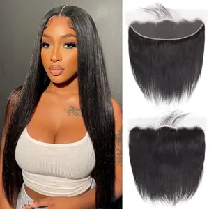 Premium Virgin Human Hair Lace Closure & Frontal, 2x6 5x5,4x4,13x4,6x6,13x6 HD Lace & Transparent Lace, 100% Swiss HD Lace, Pre Plucked Natural Hairline, Soft Natural Melt, Straight Body Wave Deep Wave Loose Wave Curly
