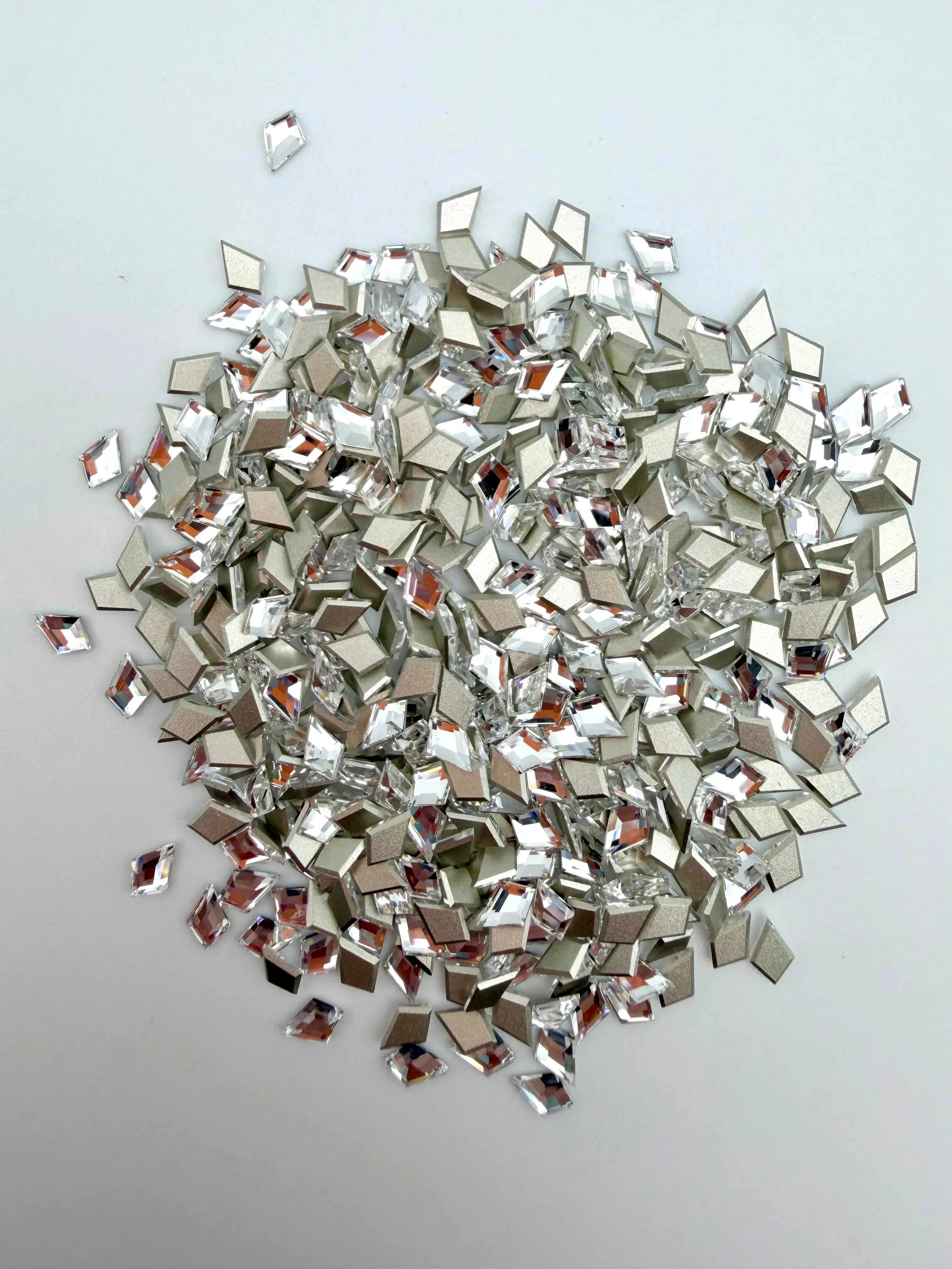 Luxe 4x6mm Diamond Shape Flat Back Crystal Glass Rhinestone