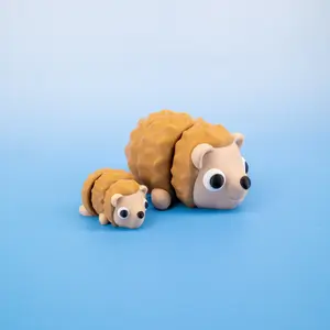 Pocket Pal Flexi Hedgehog Fidget Figurine - Cute Sensory Spiky Figurine for Stress Relief Anxiety and Focus - Fun Gift Modern Design decor ornament