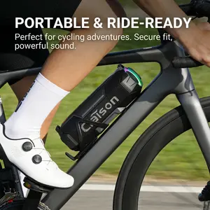 Outdoor multi-functional speaker, shock-proof and water-resistant, long battery life, LED lights, Bluetooth connection, Suitable for outdoor use and as a gift