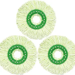 Mop Head Replacement for Libman Tornado Spin Mop, 3 Counts Microfiber Spin Mop Replacement Head, Machine Washable Mop Head