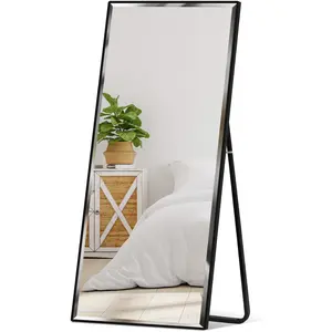 Best Choice Products 65x22in Full Length Mirror, Rectangular Beveled Wall Hanging & Leaning Floor Mirror Best Choice Products 65x22in Full Length Mirror, Rectangular Beveled Wall Hanging & Leaning Floor Mirror
