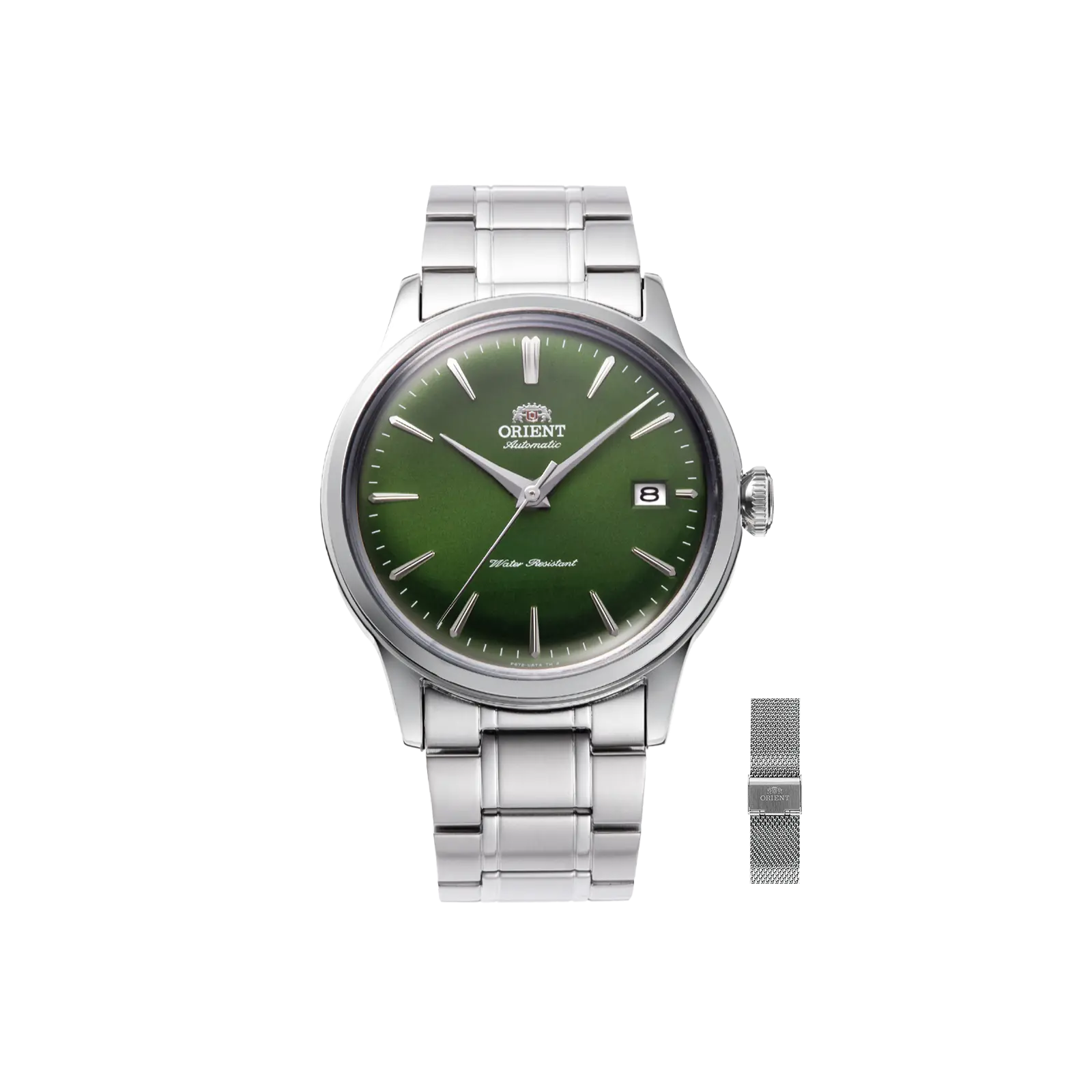 Orient Bambino Version 7 38mm Automatic Dress Watch with Extra Mesh Strap, RA-AC0M09E30B-UM00F112J0