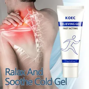 [Official Shop] KOEC  Soothing Cooling Gel 100g, RelievingBody Gel, Cooling with Menthol andFrankincense, Helps Relieve Muscle TensionRelax your waist, legs, knees, shoulders and neckto relieve fatigue