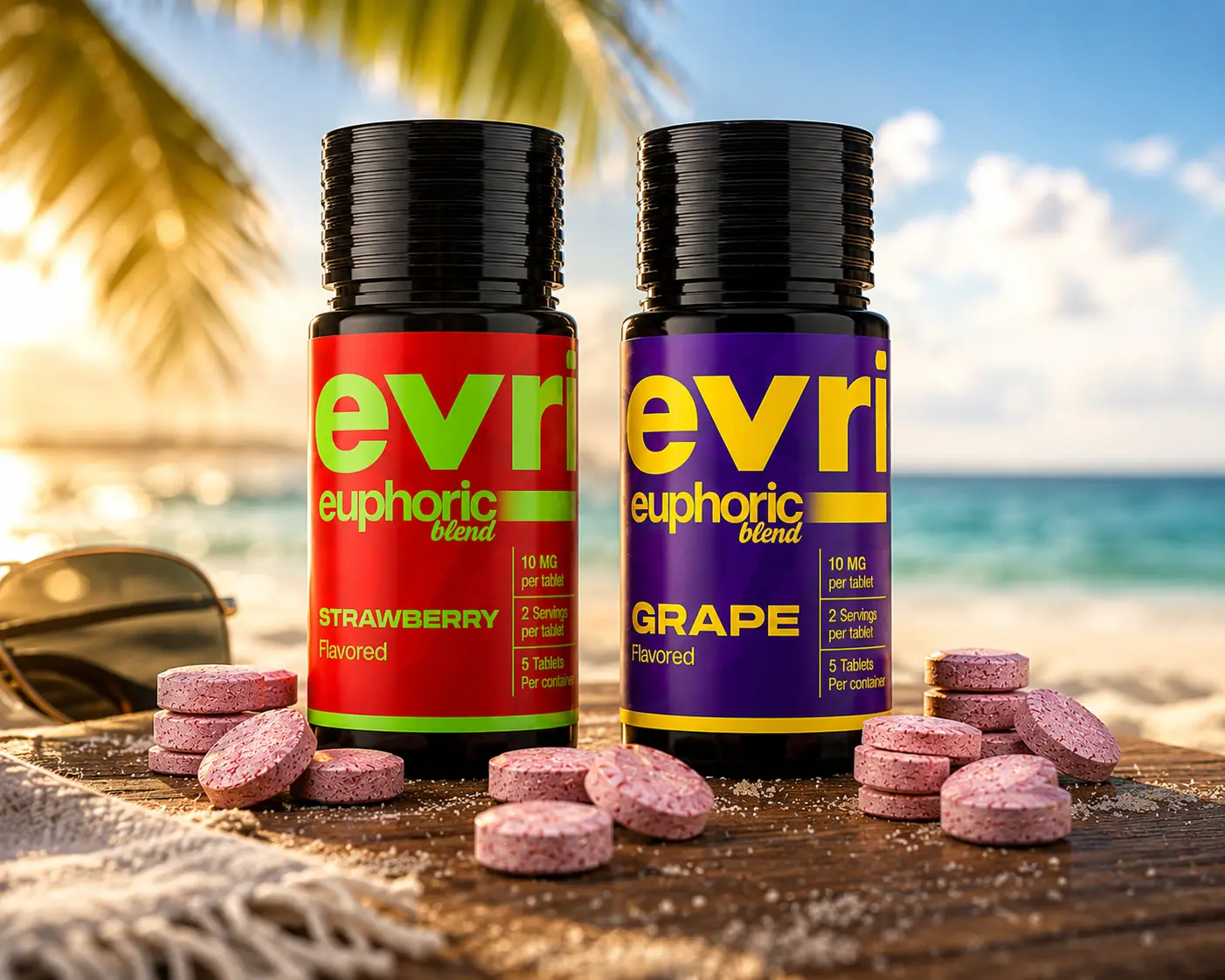 Evri Blend Kanna Drink Mixes 5ct Jar