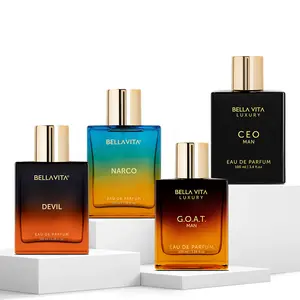 Hustle & Havoc by BellaVita Luxury | 4x100 ml Perfume Set | CEO Man, G.O.A.T. Man, Narco & Devil | Luxury Unisex Perfume for Men & Women | Long Lasting, Citrus, Woody, Musky, Floral & Spicy Notes | Luxury, Vegan & Cruelty Free Eau De Parfum