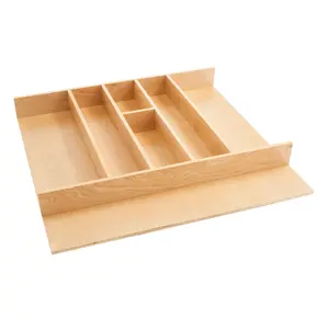 Rev-A-Shelf Wooden Kitchen Drawer Utility Tray Insert 24" x 22", Maple, 4WUT-3