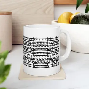 Hidden Message Ceramic Coffee Mug | 11oz White Cup with Secret Swear Quote | Funny Adult Gift for Work or Home Drinkware Tea