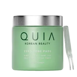 QUIA Korean Beauty Zero Pore Pads - Gentle ExfoliatingPadsfor Visibly Tighter cleaner Smoother Skin 15oml DualTexturedPore Care