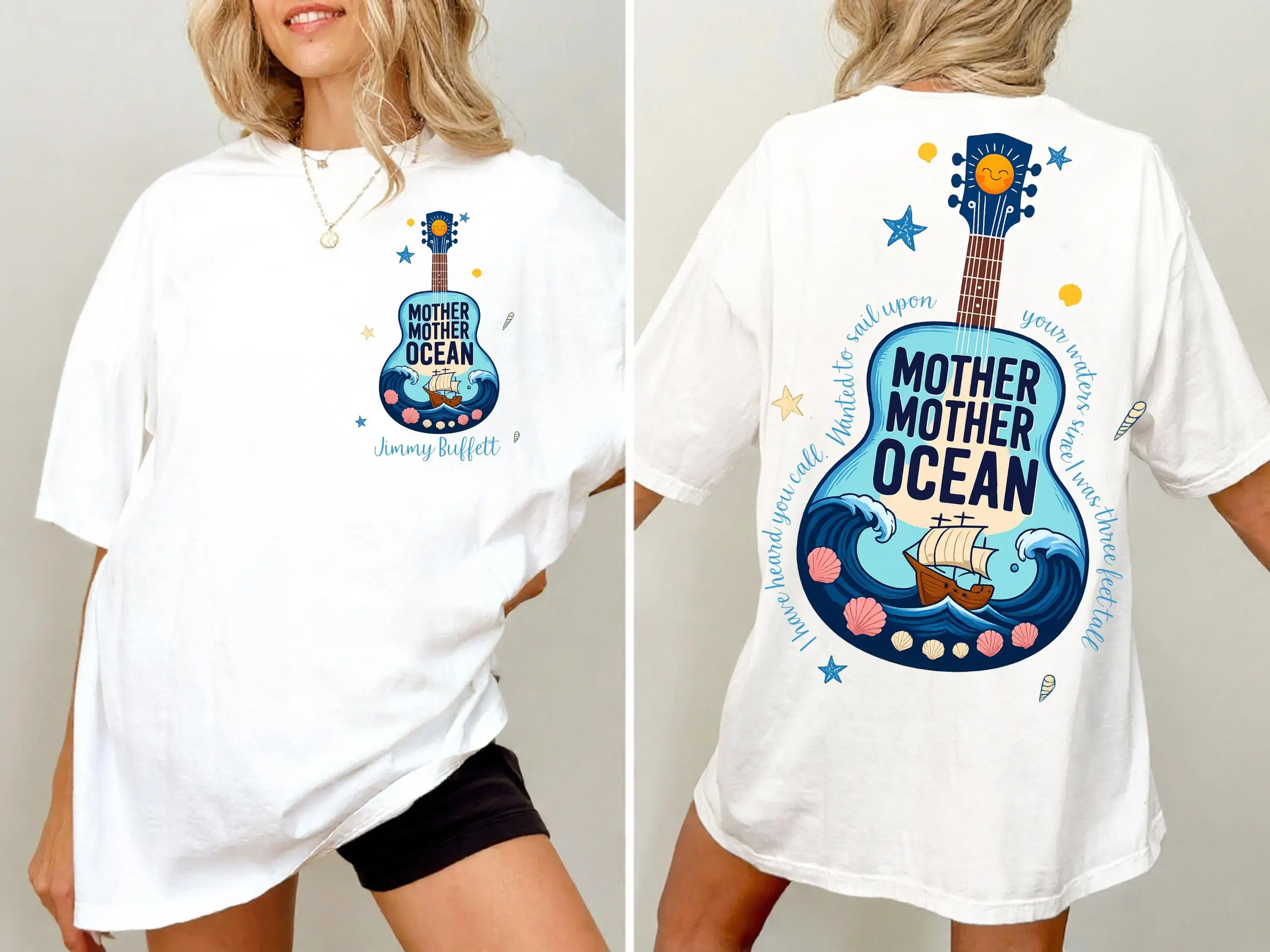 Jimmy Buffett the coral reefer band shirt, FAn T-shirt, full size, full color, for men, for women