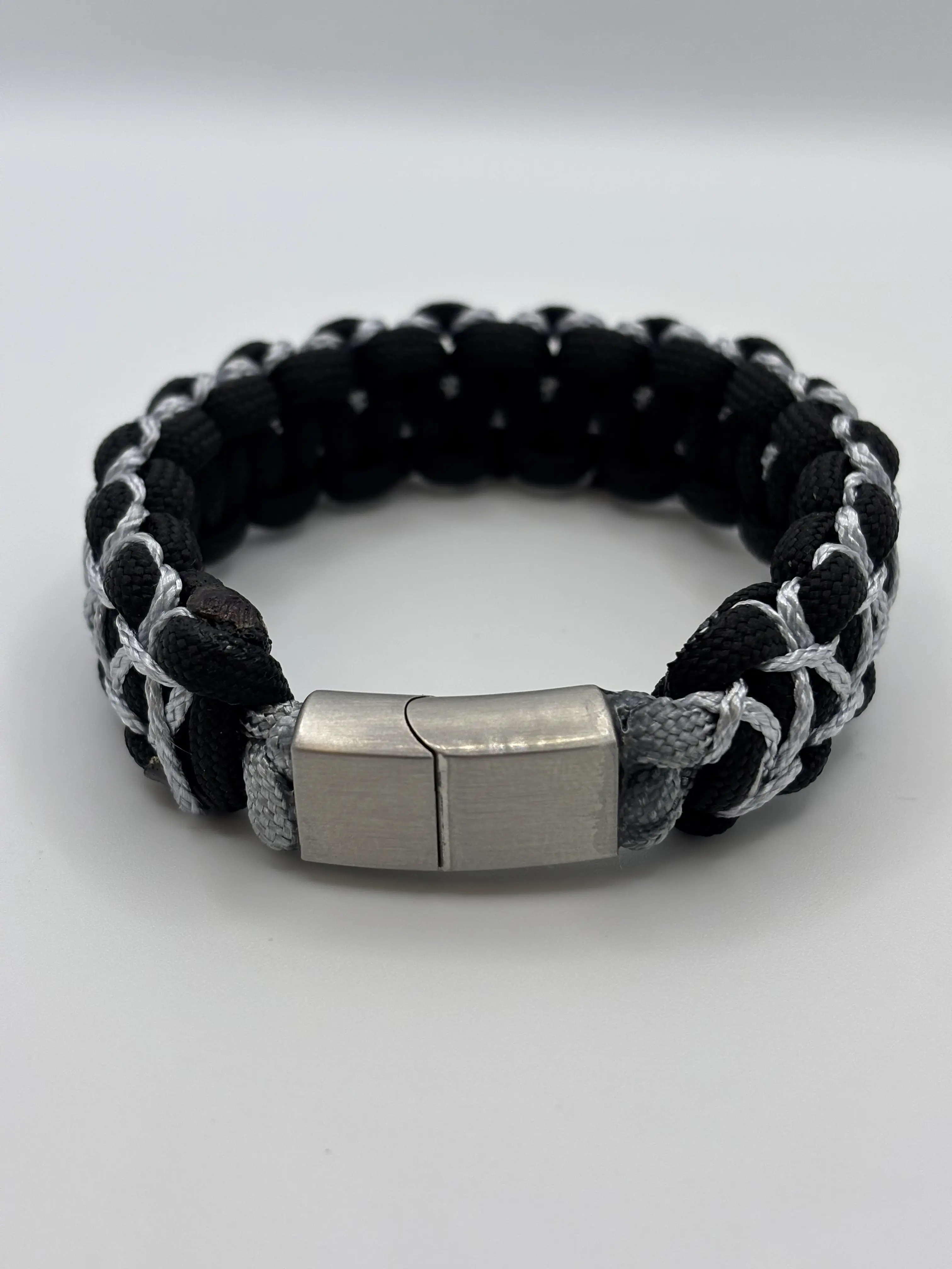 Cobra Weave Stitched Bracelet with Magnetic Clasp