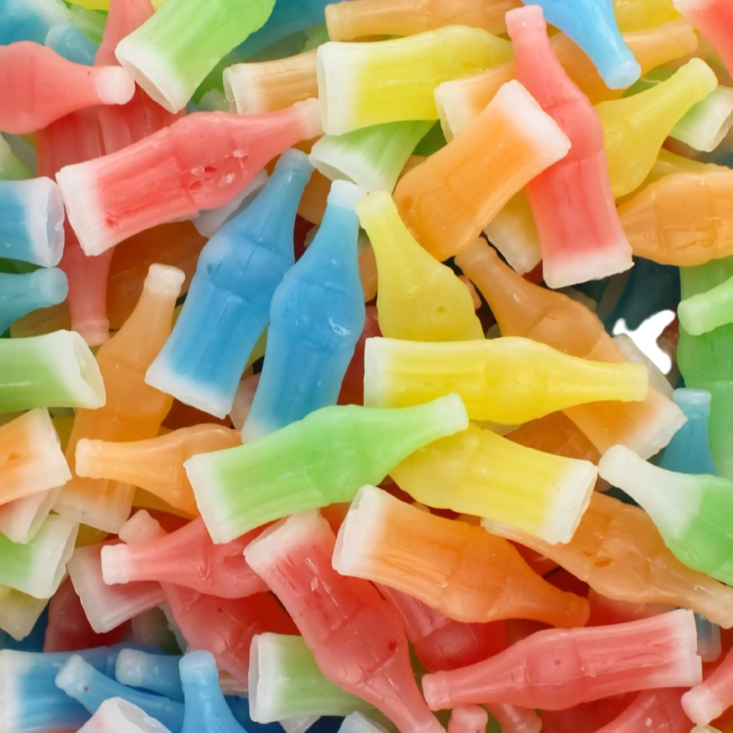 Nik-L-Nips Syrup Filled Soda Wax Candy Bottles Assorted Flavors Chillin Cherry O-So Orange Hello Lemon Blazin' Blue Raspberry Groovin' Green Apple 1 Pound Sweet Retro Treats Bonbon Snack