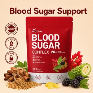 【LAST-CHANCE】VIVONU BLOOD SUGAR COMPLEX –Blood Sugar Balance | Antioxidant Support | Metabolic Support | Enhanced Absorption | Bitter Melon + Turmeric + Cinnamon + Mulberry Leaf + Berberine + Fenugreek | 240 Capsules per Bag