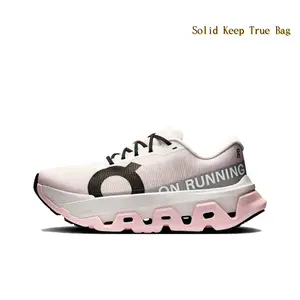 Soft Pink Breathable Mesh Trainers with White Midsole, Ultra-Cushioned Shock Absorbing Sneakers, Lightweight Non-Slip Footwear for Gym Workouts & Active Lifestyles