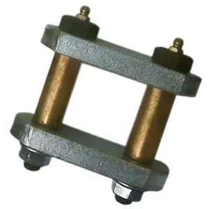 212 MAIN MOR/RYDE UO12016 Heavy Duty Leaf Spring Shackle - 2.25 In. Thick, Durable, Bronze Bushings, Greasable Bolts, Added Strength