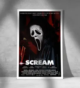 Scream (1996) – Ghostface Horror Movie Poster Scream (1996) – Ghostface Horror Movie Poster