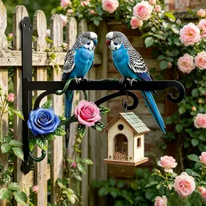 Rust-proof and sun-resistant, the garland hook features an iron structure that is sturdy and durable. The hook is suitable for hanging bird feeders, flower baskets, wind chimes and lanterns both indoors and outdoors, serving as a decorative piece for fenc