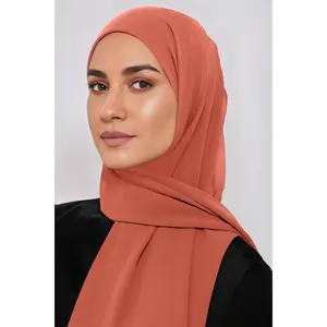 Premium Chiffon Hijab - Pomegranate