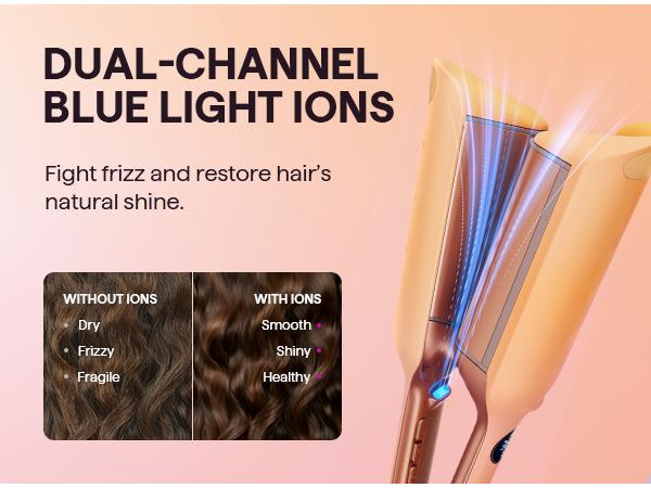 Wavytalk Power Wave Main Stage Waves  Festival Bundle, Curling Iron Hair Crimper Waver, Ventilation Design for Less Damage, Ionic Reduces Frizz, Effortless-Waver, Festival-ready merch