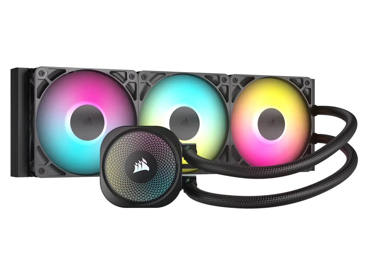 CORSAIR NAUTILUS 360 RS ARGB Liquid CPU Cooler – RS120 ARGB Fans – Fits Intel® LGA 1851,  AMD® AM5/AM4 – Simple Daisy-Chain Connections - Direct Motherboard Connection