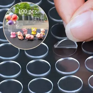 Strong seamless circular transparent acrylic double-sided tape - high viscosity, strong adhesion and strong waterproofing - versatile nano double-sided tape