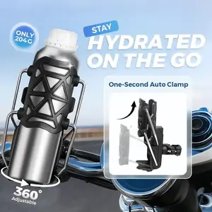 Universal Motorcycle Cup Holder, Adaptive Cycling Bottle Holder, Shockproof & 360° Adjustable Design, Durable Bike Accessory, Motorcycle Accessories