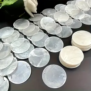 150Pcs Shell DIY Kit 50 Translucent Shell Fragments 100 Split Circles for Lamp Wind Chime Crafts Home Decor Making Accessories