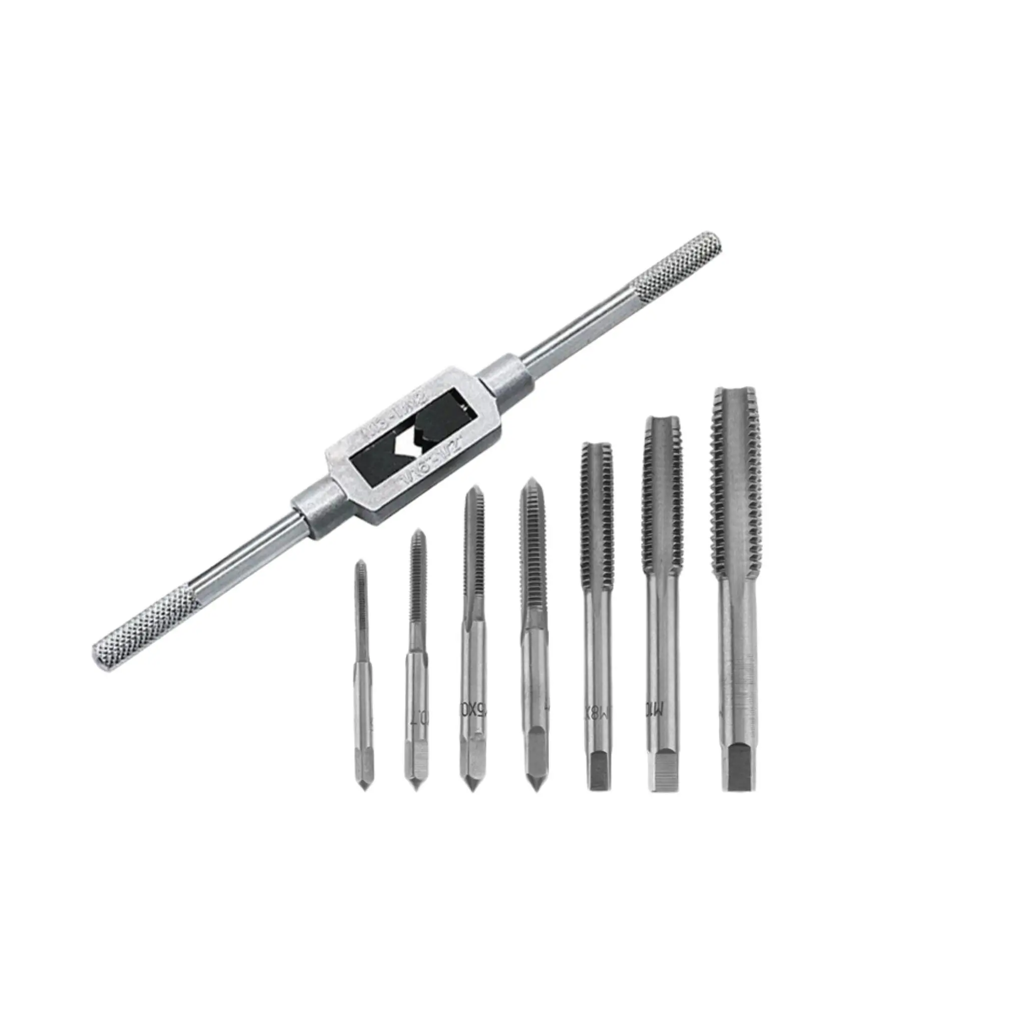 Thread Tapping Tool Set with Tapered Taps, Precision Machining Hss Taps for Fine Threads, Essential Tool for Professionals