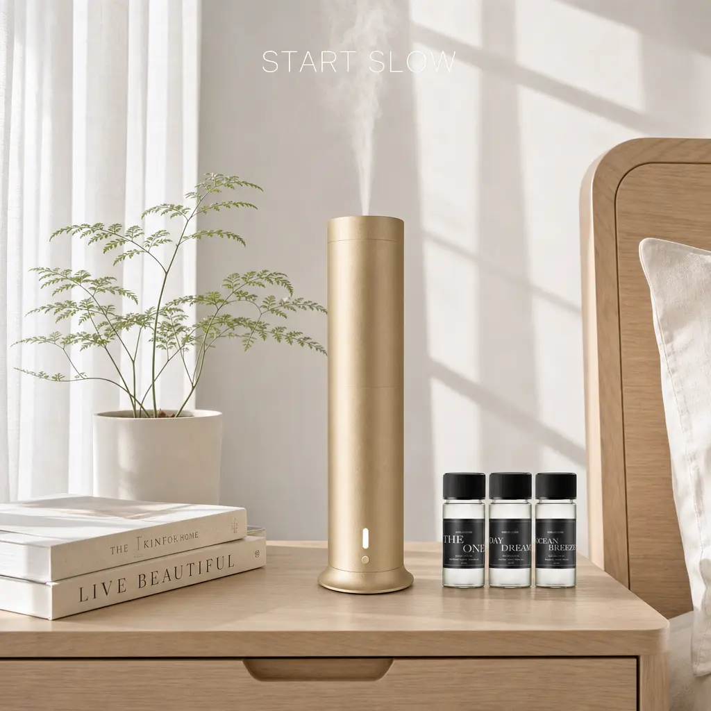 A9 Rechargeable Waterless Scented Oil Diffuser - 20ml Modern Long-Lasting Scented Cool Mist Humidifier, Wireless Control, Indoor Recreation Device, All Seasons High-Quality Fragrance Gift for Anyone Valuing It (Ideal Birthday Present for Homes Offices)