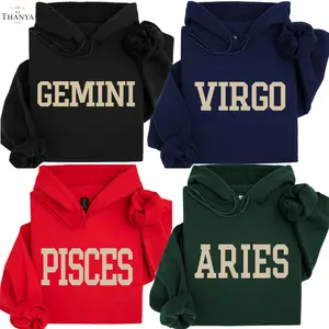 Full 12 Zodiac Hoodie Astrology Hoodie – Zodiac Sign Hoodie, Minimalist College Letter Hoodie, Astrology Gift Hoodie, Trendy Zodiac Outfit Hoodie for Men and Women.