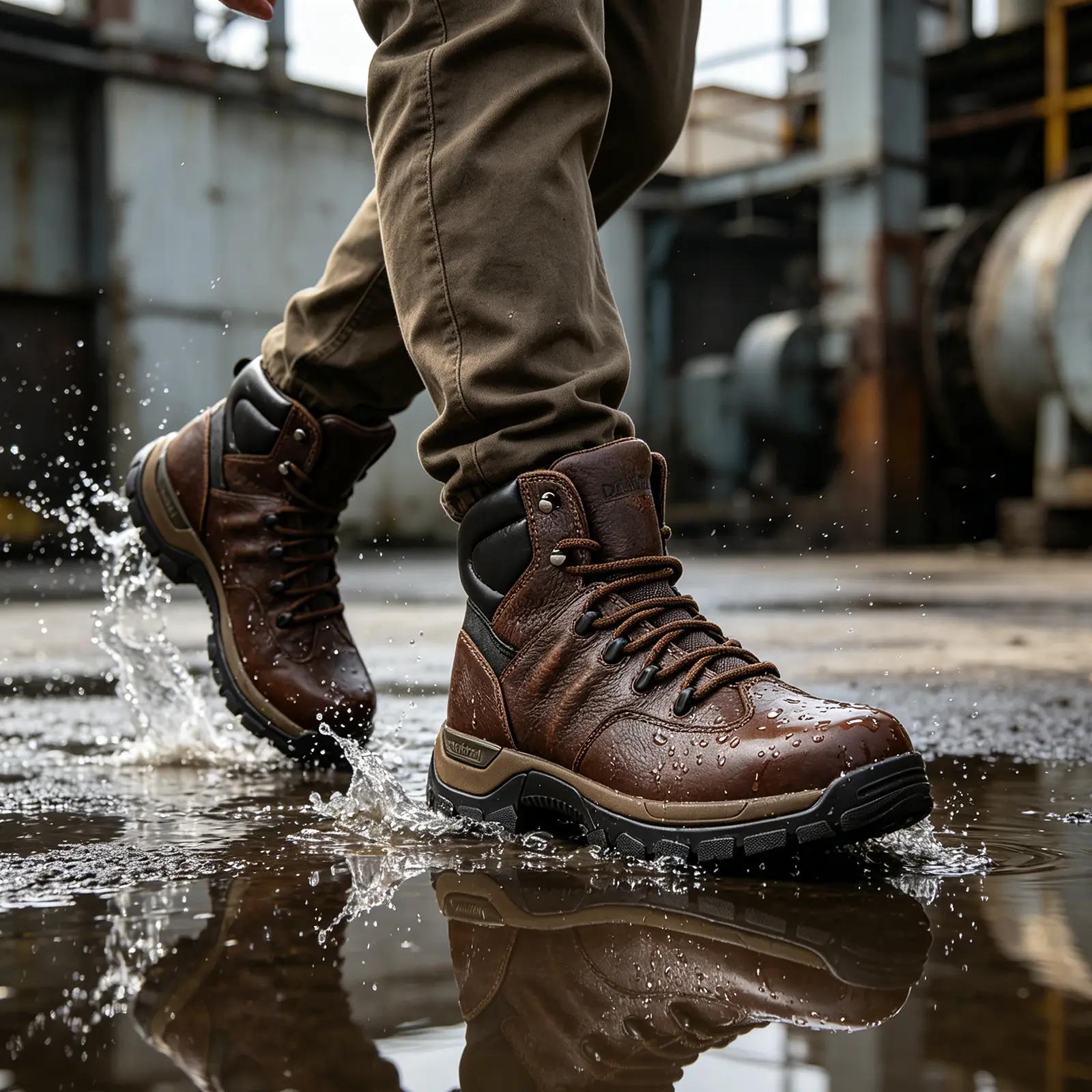 DieHard 84315 Men's 6" Soft Toe Work Boots, Full Grain Leather, Slip Resistant, Breathable, Durable Boots for Construction, Warehouse & Industrial Work, Brown