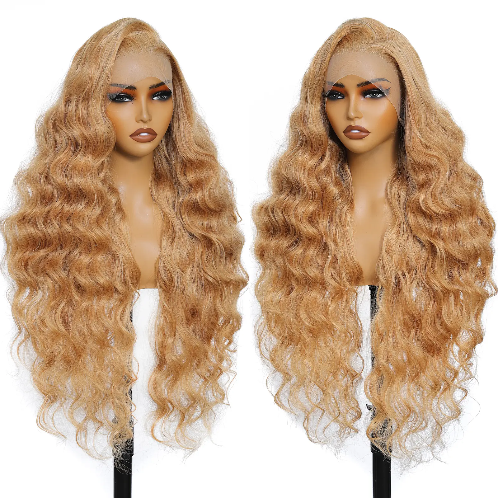FABÉLLE Long Wavy Lace Hairline Wig Hairstyle Synthetic Heat Resistant 32Inch Glueless Wig Body Wave Wig 13*6 Lace Front Natural Wavy Pre Plucked Wigs Lace Frontal for Women#TikTokShopBackToSchool