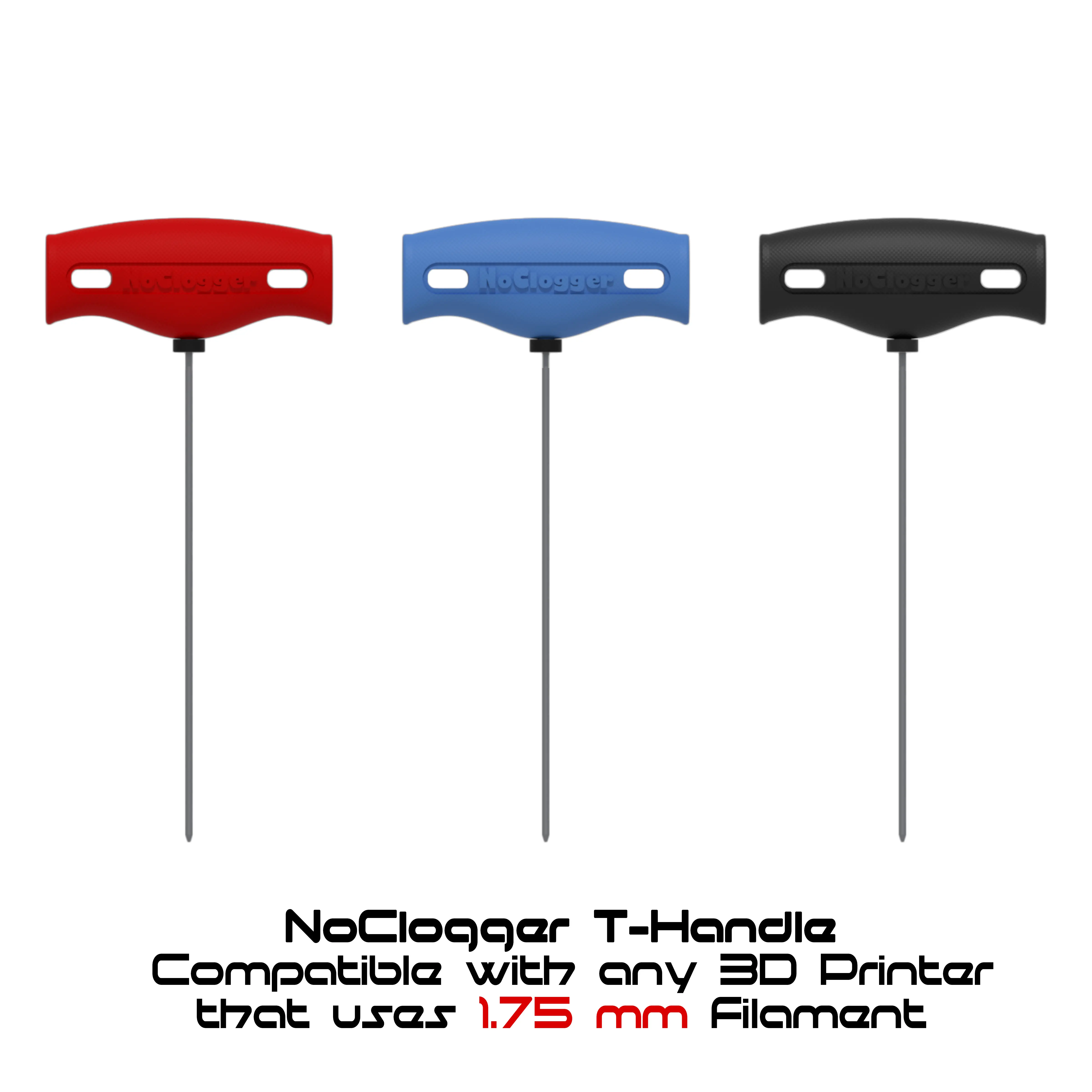 NoClogger T-Handle The Must-Have 3D Printing Tool for 1.75 Filament