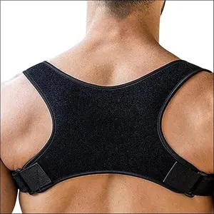 Adjustable Posture Corrector Brace for Men – Universal Fit Upper Back, Shoulder & Clavicle Support, Helps Improve Posture & Relieve Neck, Shoulder & Back Pain (Patented Design)
