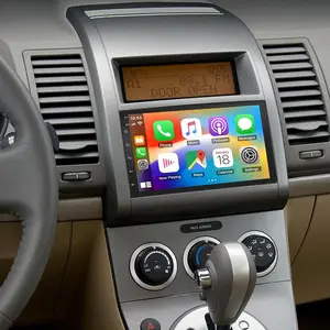 7" Android 13 Double Din Car Stereo for Nissan Sentra 2007–2012 | Touchscreen Radio with Wireless CarPlay & Android Auto, GPS Navigation, Bluetooth, WiFi, DSP, Backup Camera (2+32GB)