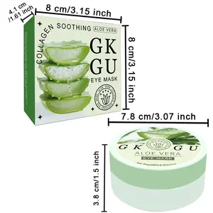 60pcs Aloe Vera + Collagen Eye Serum Cream Under Eye Patches - & Firming Eye Mask for Dark Circles, Puffiness, and Fine Lines - Fragrance-Free, All Light Beige Types, Gel Packaging, Skincare, Sleek Packaging, Natural Ingredient Design