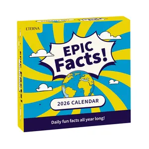 Eterna 2026 Epic Facts Calendar - Daily Fun Facts All Year Long - Sustainable & Functional Design - Tear-Off Pages - Perfect Gift for Trivia Lovers