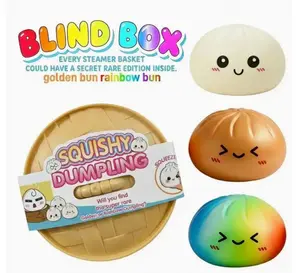 Expressive Big Dumpling Squishy - Blind Box, Mysecret Bun Fidget Toy, Soft TPR Material, Stress Relief, Unboxing Surprise, Random Style per Pack.Valentine's Day and Easter gifts, suitable for children to exchange gifts