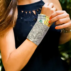 Vintage Wrist Wallet - Leather Card-Holder Wallet