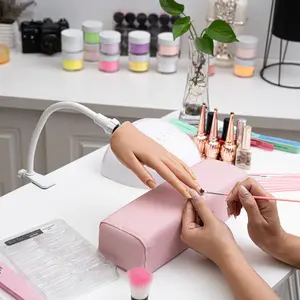 Professional Nail Gel Practice Tool Set, Manual Tattoo Nail Accessories Kit, Nail Art Tool, Simulate Real Environment, Repeated Practice, Observation & Correction