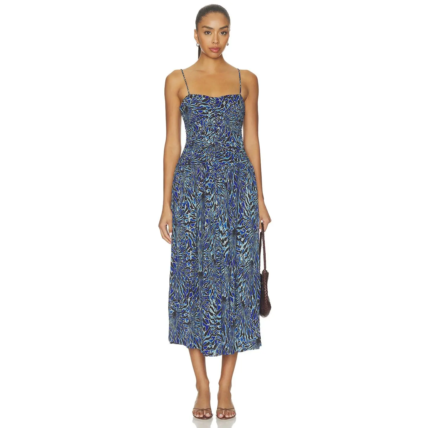Ulla Johnson Arda Sleeveless Jersey Dress in Lapis