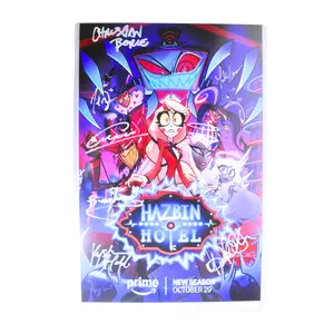 Hazbin Hotel Season 2 Poster signed by Blake Roman, Amir Talal, Christian Borle, Lilli Cooper, Krystina Alabado, Kimiko Glenn, Joel Perez