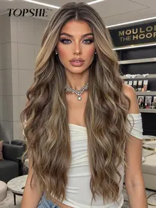 Transparent Lace Front Wig EVIE, Natural Look, Easy to Style, Long Wavy Hair, Pre-Cut, No Glue Needed, Ideal for Valentine's Day, Women's Fashion, Lace Glueless Wig, Natural Looking Wig