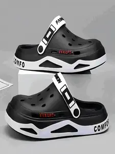 Men's Platform Clogs with Breathable Eva Material, Comfortable Summer Sandals for Indoor and Outdoor Use, Casual Fashion Footwear, Breathable Lightweight Clogs