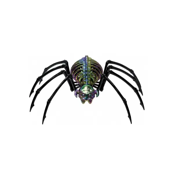 13 Inch Oil Slick Skeleton Spider Prop